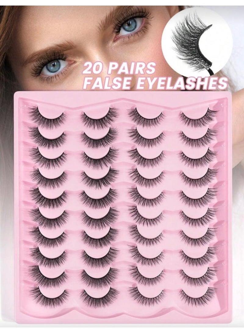 Shein MagiFly 20 Pairs Assorted Thick Curly Fluffy Eyelashes - Image 3